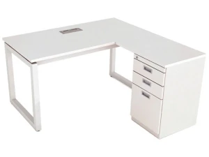 Bàn làm việc chữ L lượn phải Fami Lufa RH1414SL1-R (1.400mm x 1.400mm x 750mm)