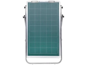 Bảng Flipchart viết phấn từ, in lụa ô ly tiểu học, chân inox Bavico 120x80