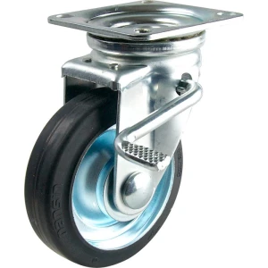 Bánh xe đẩy cao su xoay có phanh Nansin STM-130VS W-3R (180kg/bánh)