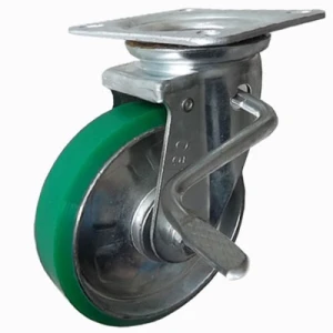 Bánh xe đẩy PU xoay có khóa Ethos 663PUZ150JB1 (400kg)