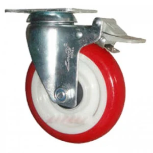 Bánh xe đẩy PU xoay có phanh Ethos 273URY150P01 (150kg)