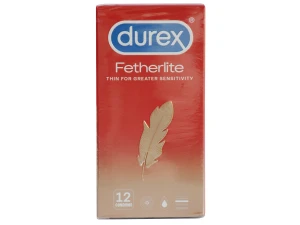 Bao cao su Durex Fetherlite (hộp 12 chiếc)
