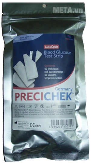 Bao que test và kim lấy máu Precichek (50 que)