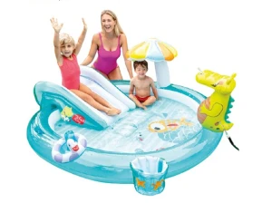 Bể bơi phao cầu trượt cá sấu có vòi phun mưa Intex 57165