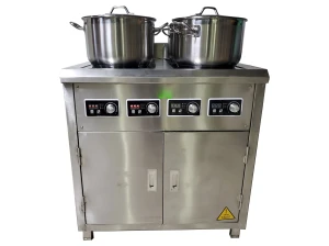 Bếp từ công nghiệp bốn mặt bằng có tủ Việt Hàn VH5KBx4-IH52 (5KW/bếp - 220V)