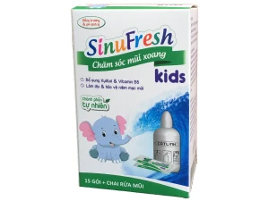 Bình rửa mũi cho trẻ em SinuFresh Kids (bộ 15 gói 1 bình)