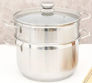 Bộ 2 nồi xửng 3 đáy 26cm NK Fivestar ST26-3DG
