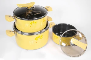 Bộ 3 nồi Anod đáy từ Sunhouse SHG1132 (20cm, 24cm, 28cm)