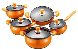 Bộ 5 nồi nhôm PoongNyun FAP(P) - màu cam