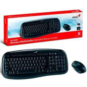 Bộ bàn phím, chuột không dây Genius KB-8000X