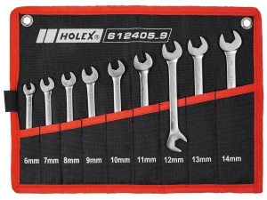 Bộ cờ lê 2 đầu miệng nghiêng 15 độ và 75 độ Holex 612405 9