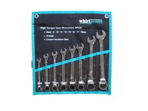 Bộ cờ lê vòng miệng tự động 8 chi tiết Whirlpower 1244-TV01-0608