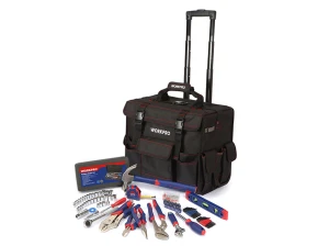 Bộ dụng cụ 176 chi tiết với xe đẩy túi Workpro W009029