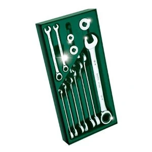 Bộ khay cờ lê tự động 2 đầu 14 chi tiết (hệ inch) Sata 09923