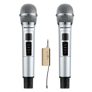 Bộ micro không dây Excelvan K48 (2 mic, VHF)