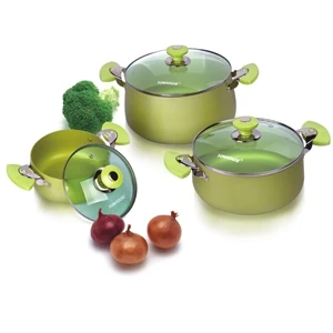 Bộ nồi Anod 3 chiếc nắp kính nhập khẩu SH9935