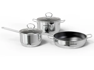 Bộ nồi chảo inox 3 món Easy cook Sunhouse SHG993E