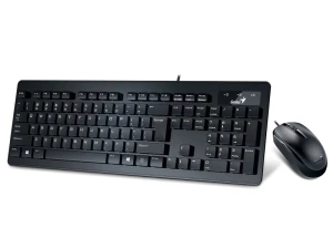 Bộ phím, chuột có dây Genius Slimstar C130 màu đen