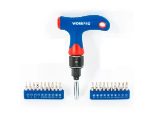 Bộ vít tự động chữ T nhân đôi tốc độ Workpro W021408