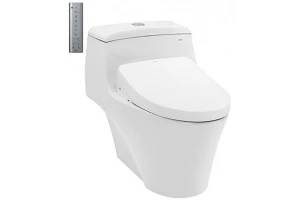 Bồn cầu điện tử 1 khối Toto CW823REAW12 (Kèm nắp rửa điện tử TCF4911EZ)