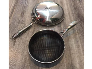 Chảo chống dính inox 304 24cm T&K Blackcube