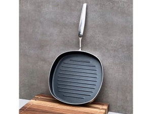 Chảo đúc nguyên khối inox Free oil Kaiyo 24cm