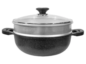 Chảo sâu 2 quai, xửng hấp Korea King KW-32MSI