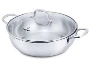 Chảo xào lẩu inox Kalpen KP 8528 - 28cm