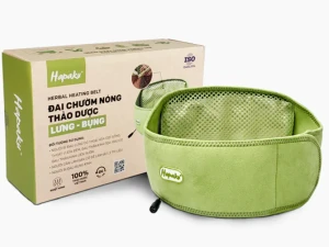 Đai chườm nóng thảo dược lưng bụng Hapaku (Làm nóng bằng điện)
