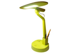 Đèn bàn học ngang bóng Led 7W Lioa 02BN-DM (có hộc đựng bút và ổ cắm đa năng, ánh sáng đổi màu)