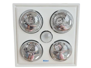 Đèn sưởi nhà tắm hồng ngoại Hans 4 bóng H4B (loại ốp âm)