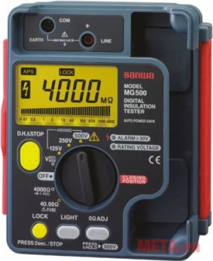 Đồng hồ đo điện trở cách điện Sanwa MG500