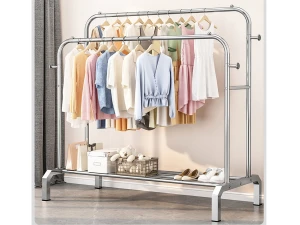 Giá treo quần áo inox 2 thanh 1 tầng Vando 150cm 5211