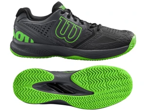 Giày Tennis Wilson Kaos Comp 2.0 Black/Ebony/Green WRS324830