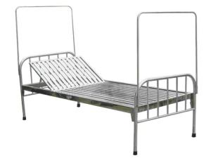 Giường bệnh nhân inox nâng đầu 201 dát hộp kèm nệm