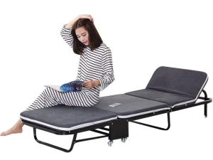 Giường gấp ba khúc vải nhung Nikita NKT-N635