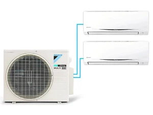 Hệ thống máy lạnh Daikin Multi S inverter 3.0 Hp 1 dàn nóng MKC70SVMV, 2 dàn lạnh CTKC25RVMV CTKC50SVMV