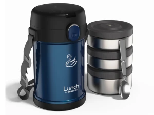 Hộp cơm giữ nhiệt 2GOOD Lunch Box HC01 (2 lít) - Kèm muỗng và đũa inox 304