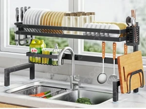 Kệ bát sơn đen chống khuẩn cao cấp 1 tầng 85cm Zaibra CB085T1