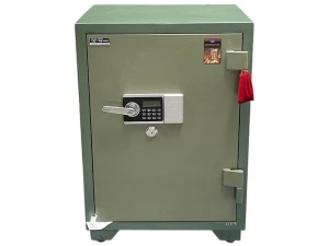 Két sắt chống cháy Hòa Phát KS168K1DT (khóa chìa và khóa điện tử)