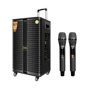Loa kéo di động Koda KD-1209 (560W, kèm 2 mic không dây)