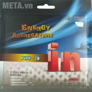 Mặt vợt bóng bàn nội lực 729 - 5 (đỏ - đen)