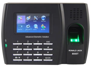 Máy chấm công vân tay, thẻ cảm ứng Ronald Jack 8000T