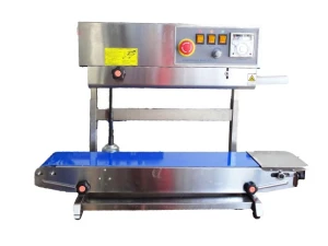 Máy hàn miệng túi liên tục không in date có thổi khí Stronger FRB-770I-II