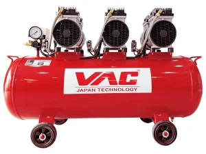 Máy nén khí không dầu 3 đầu bơm VAC VA11204 - 90 lít
