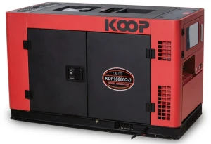 Máy phát điện chạy dầu Koop KDF16000Q 15 KVA, 1 pha