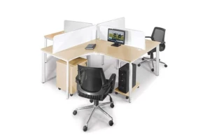 Module bàn làm việc 4 chỗ BLCO16-4 (3.200mm x 2.400mm x 750mm)