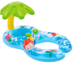 Phao bơi đôi xỏ chân mái che hình lá Intex 56590