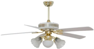 Quạt trần đèn chùm cánh gỗ Kim Thuận Phong KN505 (5 cánh)