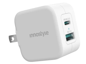 Sạc nhanh Innostyle Minigo Pro III Dual PD/QC3.0 20W White (IC20-2PDWHI)